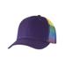 Kati S700M Printed Mesh Trucker Cap in Purple/Rainbow size Adjustable | Cotton/Polyester Blend