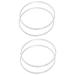 4 Pcs Set of 2 for Jazz Drum Heads 8-inch Double-layer Oil-skin Supplies Component Snare Polyester Film