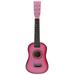 23 Inch Baby Toys Kids Guitars Beginner Guitar Vintage Style Acoustic Guitar Pink Folk Guitar Toddler Baby