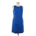 MICHAEL Michael Kors Casual Dress - Sheath: Blue Dresses - Women's Size 8 Petite