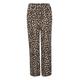 Kaffe Damen Women's Casual Trousers Wide Legs Elasticated Waist Front Pockets Hose, Leopard Print, 42