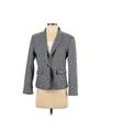 Ann Taylor Blazer Jacket: Short Blue Jackets & Outerwear - Women's Size 4