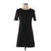 Zara Casual Dress - A-Line: Gray Solid Dresses - Women's Size Small