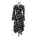 Proenza Schouler Casual Dress - Midi: Black Floral Dresses - Women's Size 6