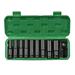 Carevas sleeve 1/2 Inch Drive 3/8 Inch Adapter Set 10-Piece Socket CR-V Material Box Drive Socket Set 10-22mm 3/8 Inch Sizes 10-22mm 3/8 Socket Sizes 10-22mm Adapter CR-V Material QISUO DALYNN