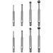 8 Pcs Full-Ball Small Bore Hole Precision Gage Gauge Set Telescoping Full Round Spherical Shaped Hardened Bore Gauge 3 to 14mm