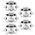 5 Pcs Drawer Lock Room Button Catch for Cabinet Door Knob Handle Knobs Cupboard Bolt