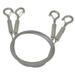 2 Pcs Picture Hangers Hanging Wire Heavy Duty Clothes Lanyard Secure Stainless Steel