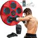 Music Boxing Machine Rechargeable Boxing Equipment Wall Mount Home Smart Boxing Target Workout Machine Electronic Focus Agility Training Digital Boxing for Kids and Adults (with Boxing Gloves)