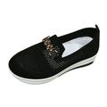 NIEWTR Women s Comfortable Walking Shoes - Tennis Casual Slip on Sneakers(Black 8.5)