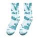 EHQJNJ Womens Casual Tie Dye Mid Calf Socks Cotton Breathable Versatile Mid Calf Socks Toe Socks Women Calf Socks for Women Long White Socks Women