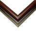 28X41 Frame Mahogany Brown With Gold Trim | Solid Wood Picture Frame Width 1.5 Inches | Interior Frame Depth 0.5 Inches | Executive Photo Frame Complete With UV Foam Board Backing &