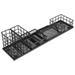 Stationery Storage Rack Office Desk Organizer Cosmetic Case Shelves Bins Iron