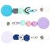 3 Pcs Silicone Bead Badge Holder Cute Badge Reel Nurse Badge Clip Clip on Badge Holder Retractable Badge Holders Women s