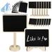 1 Set Chalkboard Signs Mini Wood Chalkboards Framed Small Chalk Boards for Reception