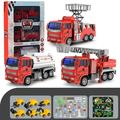 Model Toy Cars for Children Fire Truck Toy Set Which Can Open The Door And Spray Water Fire Truck Mini Emergency Fire Truck Toy Birthday Gift For Boys Over 3 Years Old Gift for Children Up to 65% off!