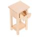 Desk Accessories Wood Nightstand Ornaments Mini Wooden Bedside Table Doll House Kitchen Scenes Decor Dollhouse Stool Toy Room