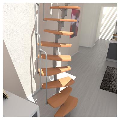 Minka Mittelholmtreppe Monaco grau Raumspartreppe, Buche Image