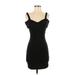 Charlotte Russe Casual Dress - Mini: Black Solid Dresses - Women's Size Small