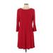 Tommy Hilfiger Casual Dress - A-Line: Red Print Dresses - Women's Size 12