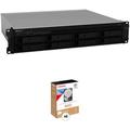 Synology 80TB RackStation RS1221RP+ 8-Bay NAS Enclosure Kit with Toshiba N300 Drives RS1221RP+