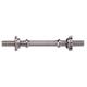 York Standard 1" Spinlock Dumbbell Bar, York 14" Standard 1" Spinlock Dumbbell Bar with Collars