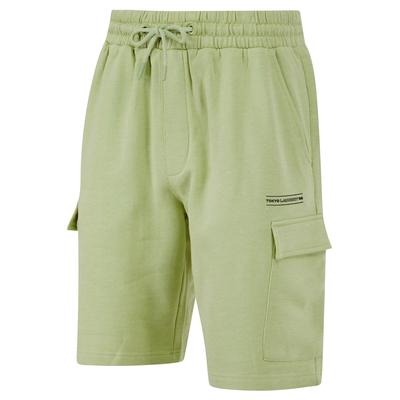 Jogger Shorts Valence Multi-Pocket Brushback Fleece Jogger Cargo Shorts in Sage Green / XL - Tokyo Laundry