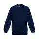 Fruit of the Loom Childrens Unisex Raglan Sleeve Sweatshirt (Pack of 2) (Deep Navy) - Blue - Size 14-15Y