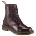 Schnürboots DR. MARTENS "1460 Vegan" Gr. 45, rot (dunkelrot) Damen Schuhe Schnürstiefeletten