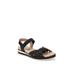 Women's Zuri Sandal by LifeStride in Black Fabric (Size 6 M)