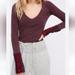 Free People Tops | Free People Purple Art School Cuff Thermal Top Size S | Color: Purple/Red | Size: S