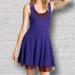 Free People Dresses | Free People Blue Purple Burgundy Beaded Tulle Hem Sleeveless A-Line Dress | Color: Blue/Purple | Size: S