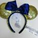 Disney Accessories | Minnie Mouse Sequin Ears | Color: Blue/Gold | Size: Os