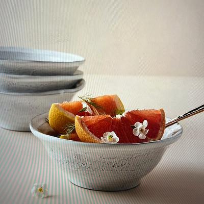 Anthropologie Kitchen | Glenna Cereal / Soup Bowls, Set Of 3 | Color: White | Size: Os