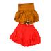 Free People Skirts | Free People Fp Movement Womens Short Orange Ruffle Tiered Skirt Size Xs S Lot 2 | Color: Orange | Size: Xs