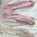 Zara Accessories | 2 Pair Zara Baby Footed Leggings | Color: Pink/Tan | Size: Baby 6-12 Months