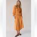 Free People Dresses | Free People Keep The Romance Amber Honey 2 Piece Set | Color: Orange/Yellow | Size: S