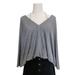 Anthropologie Tops | Anthropologie By Drew Gray Metallic Dolman Sleeves Tassel Sparkle Top Size S/M | Color: Silver | Size: S/M