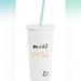 Kate Spade Kitchen | Kate Spade Insulated Tumbler With Reusable Straw, 20 Ounces, Miss To Mrs | Color: Blue/White | Size: Os