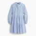 J. Crew Dresses | J. Crew Striped Cotton Poplin Tiered Dress Size Small | Color: Blue/White | Size: S