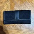 Coach Bags | Black Coach C Tri-Fold Wallet Y2k Vintage | Color: Black | Size: Os