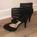 Jessica Simpson Shoes | Jessica Simpson Size 9 Black Velvet Heels | Color: Black | Size: 9