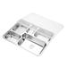 Stainless Steel Food Plate Divided Food Tray With Cover Food Container Home Supplies