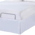 Microfiber Bed Skirt For Adjustable Beds Tailored Style 15 Inch Drop Length Full White