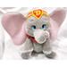 Disney Holiday | Disney Store Dumbo W/Headpiece Live Action Movie Plush Stuffed Animal Toy 12"Hi | Color: Gray/Red/Yellow | Size: Os