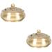 Brass Incense Burner 2 PCS Household Aroma Stove Small Vintage Decor Ornament Home Accents Office