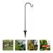 Iron Floor Plug In-ground Hanging Hook Flag Tall Shepherds Hooks Bird Feeder for outside Plant Stand Hanger Lantern