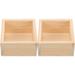 Square Wooden Box Planters Floral Boxes Decor Desk Assorecories Office Table Accessories Vase Succulents