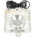 Crystal Lamp Holder Sphere Display Plate Ornament Stand LED Light Base Ball Glass Metal