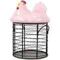 Food Storage Basket Snack Containers Hamper Egg Baskets for Fresh Eggs Chicken Fruit Wire Metal Practical Bread